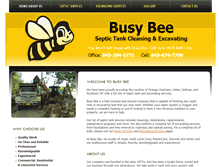 Tablet Screenshot of busybeesepticservices.com